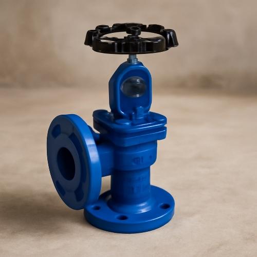 Клапан запорный сальниковый Ду32 Ру40 угловой