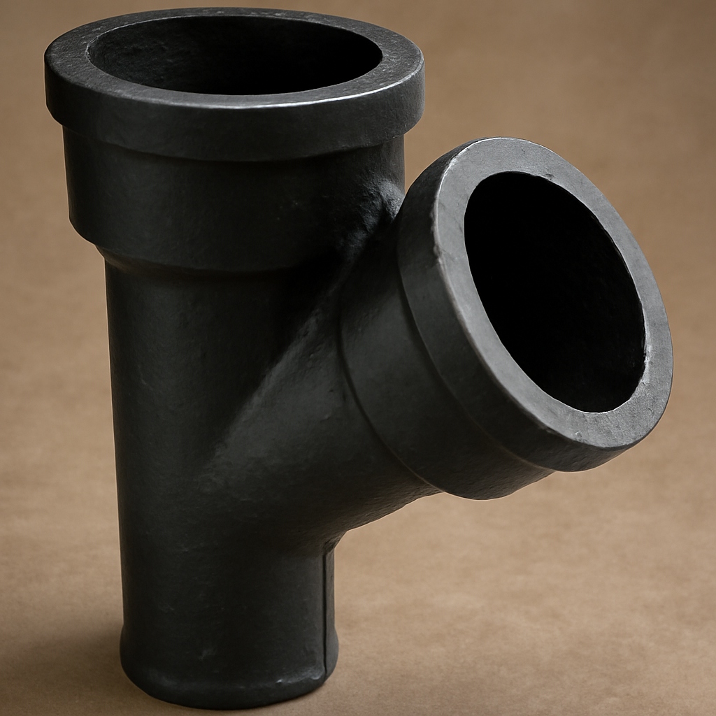 Тройник чугунный косой 150х100 мм СЧ25 ГОСТ 6942-98