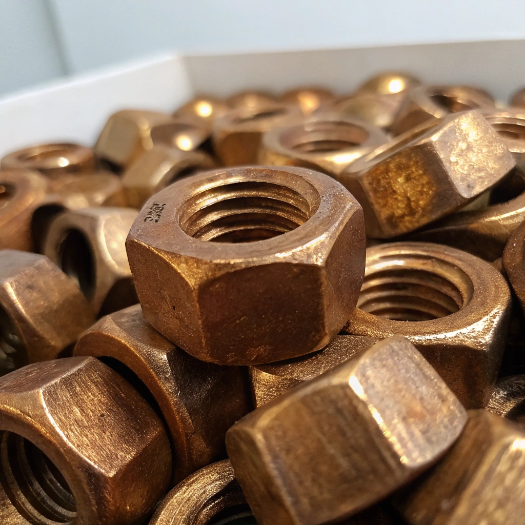 Гайка бронзовая М24 шаг резьбы 3 мм БрАМц9-2 ГОСТ 1759.0-87